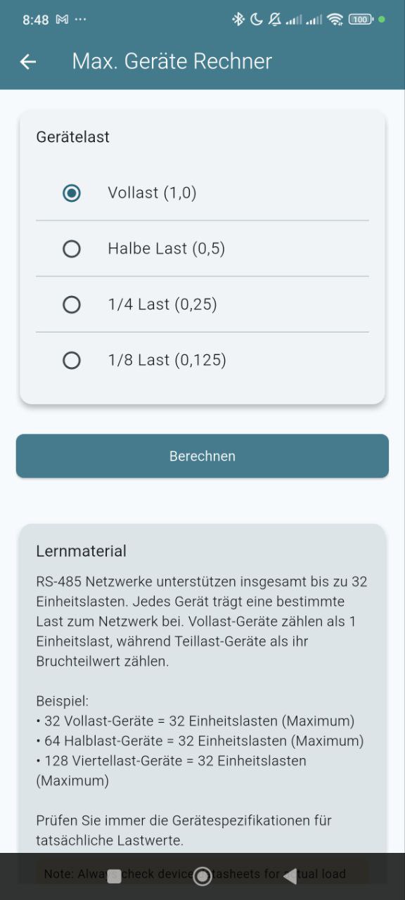 Max Devices Calculator