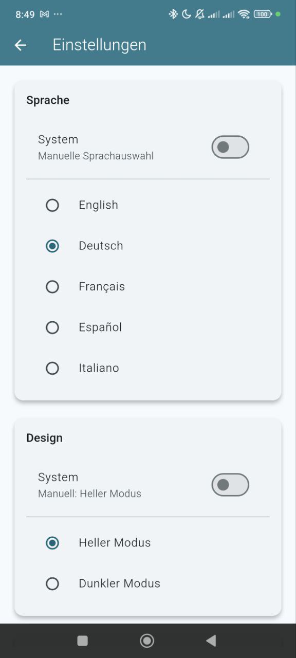 Settings and Languages